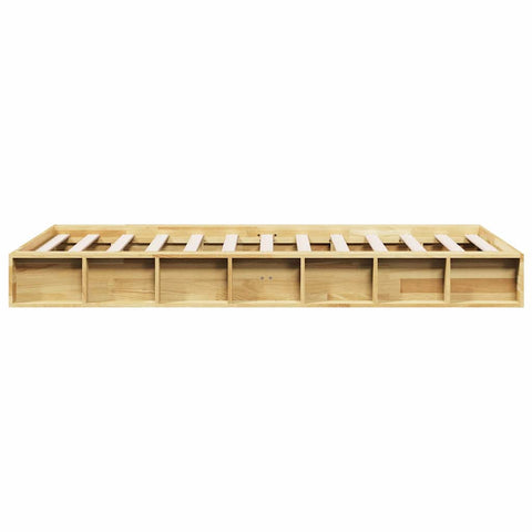 vidaXL Bed Frame without Mattress 100x200 cm Solid Wood Oak