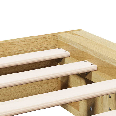 vidaXL Bed Frame without Mattress 100x200 cm Solid Wood Oak