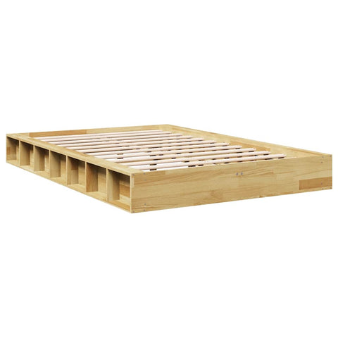 vidaXL Bed Frame without Mattress 120x200 cm Solid Wood Oak