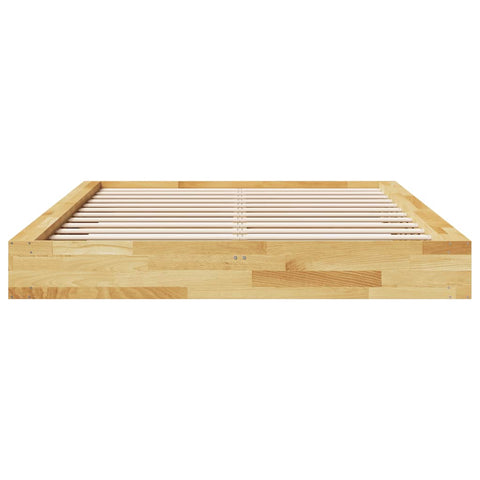 vidaXL Bed Frame without Mattress 140x200 cm Solid Wood Oak