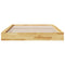 vidaXL Bed Frame without Mattress 140x200 cm Solid Wood Oak