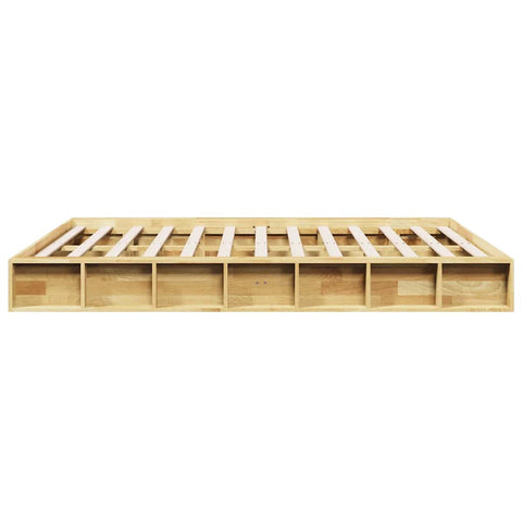 vidaXL Bed Frame without Mattress 140x200 cm Solid Wood Oak