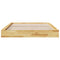 vidaXL Bed Frame without Mattress 160x200 cm Solid Wood Oak