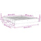 vidaXL Bed Frame without Mattress 160x200 cm Solid Wood Oak