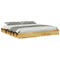 vidaXL Bed Frame without Mattress 200x200 cm Solid Wood Oak