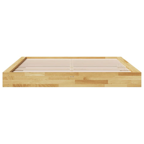 vidaXL Bed Frame without Mattress 200x200 cm Solid Wood Oak
