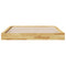 vidaXL Bed Frame without Mattress 200x200 cm Solid Wood Oak