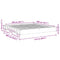 vidaXL Bed Frame without Mattress 200x200 cm Solid Wood Oak