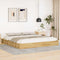 vidaXL Bed Frame without Mattress 200x200 cm Solid Wood Oak