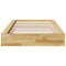 vidaXL Bed Frame without Mattress 75x190 cm Solid Wood Oak
