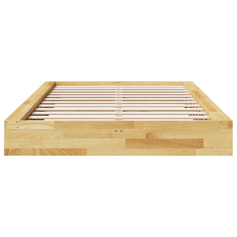 vidaXL Bed Frame without Mattress 120x190 cm Solid Wood Oak