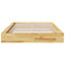 vidaXL Bed Frame without Mattress 120x190 cm Solid Wood Oak