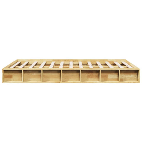 vidaXL Bed Frame without Mattress 120x190 cm Solid Wood Oak