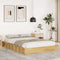 vidaXL Bed Frame without Mattress 120x190 cm Solid Wood Oak
