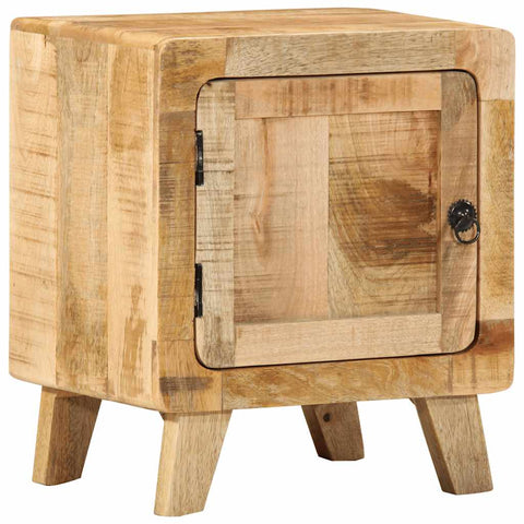 vidaXL Bedside Cabinet 40x32x46 cm Solid Wood Rough Mango