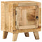 vidaXL Bedside Cabinet 40x32x46 cm Solid Wood Rough Mango