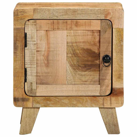 vidaXL Bedside Cabinet 40x32x46 cm Solid Wood Rough Mango