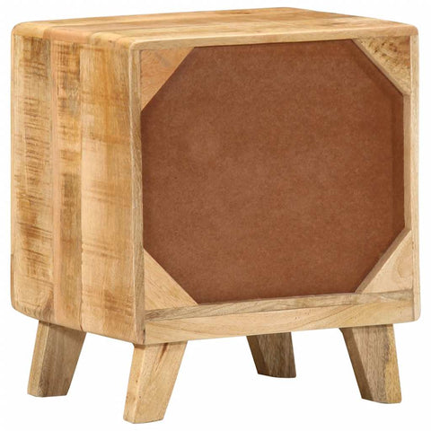 vidaXL Bedside Cabinet 40x32x46 cm Solid Wood Rough Mango