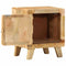 vidaXL Bedside Cabinet 40x32x46 cm Solid Wood Rough Mango