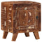vidaXL Bedside Cabinet 40x32x46 cm Solid Wood Reclaimed