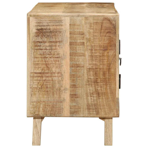 vidaXL TV Cabinet 105x46x32 cm Solid Wood Rough Mango