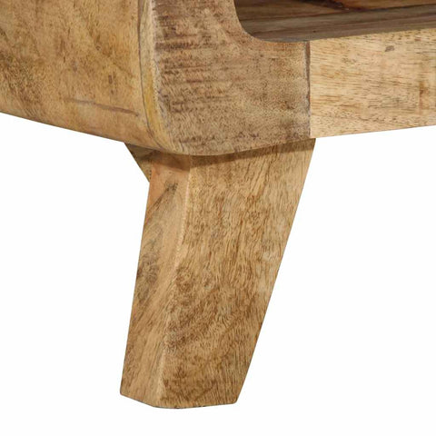 vidaXL TV Cabinet 105x46x32 cm Solid Wood Rough Mango