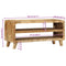 vidaXL TV Cabinet 105x46x32 cm Solid Wood Rough Mango