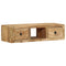 vidaXL Wall-mounted TV Cabinet 100x32x25 cm Solid Wood Rough Mango