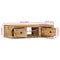 vidaXL Wall-mounted TV Cabinet 100x32x25 cm Solid Wood Rough Mango