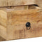 vidaXL Wall-mounted TV Cabinet 100x32x25 cm Solid Wood Rough Mango