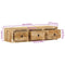 vidaXL Wall-mounted TV Cabinet 100x32x25 cm Solid Wood Rough Mango