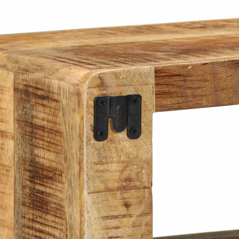 vidaXL TV Cabinet with Shelf Brown 60 x 30 x 25 cm Solid Mango wood