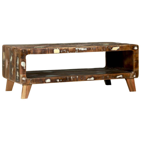 vidaXL Coffee Table Multicolour 90 x 50 x 35 cm Solid reclaimed wood