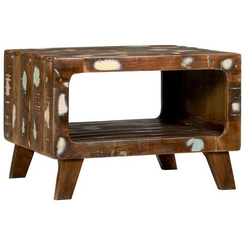 vidaXL Coffee Table Multicolour 50 x 50 x 35 cm Solid reclaimed wood