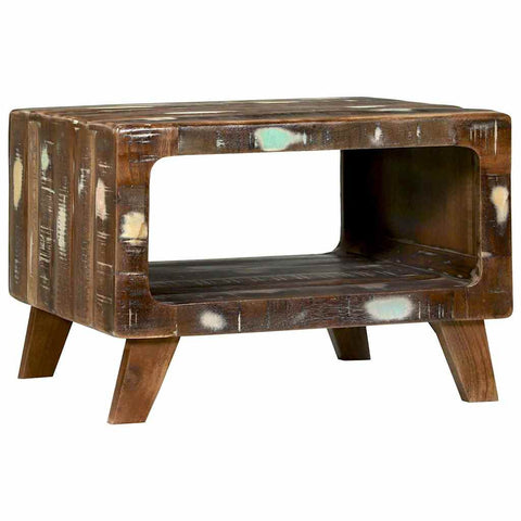 vidaXL Coffee Table Multicolour 50 x 50 x 35 cm Solid reclaimed wood