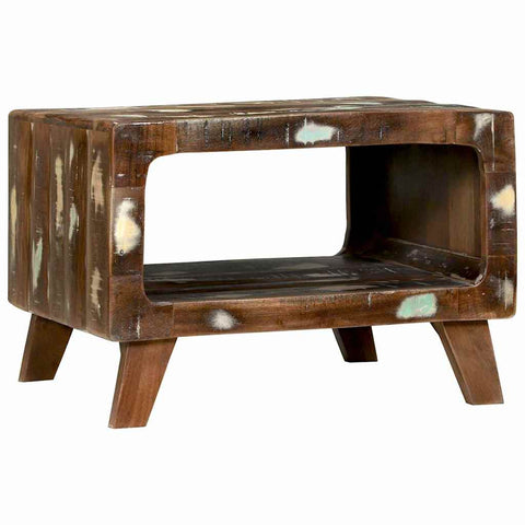 vidaXL Coffee Table Multicolour 50 x 50 x 35 cm Solid reclaimed wood