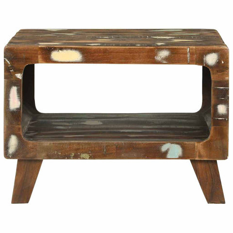 vidaXL Coffee Table Multicolour 50 x 50 x 35 cm Solid reclaimed wood