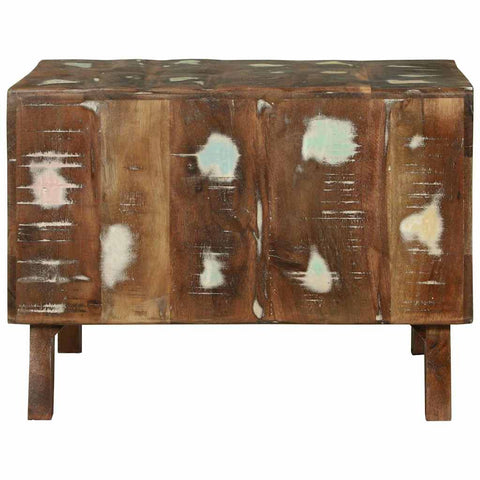 vidaXL Coffee Table Multicolour 50 x 50 x 35 cm Solid reclaimed wood