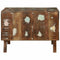 vidaXL Coffee Table Multicolour 50 x 50 x 35 cm Solid reclaimed wood