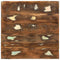 vidaXL Coffee Table Multicolour 50 x 50 x 35 cm Solid reclaimed wood