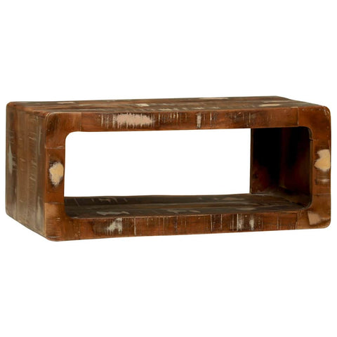 vidaXL TV Cabinet with Shelf Multicolour Solid Reclaim wood