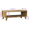 vidaXL Coffee Table Brown 90 x 50 x 35 cm Solid rough mango wood