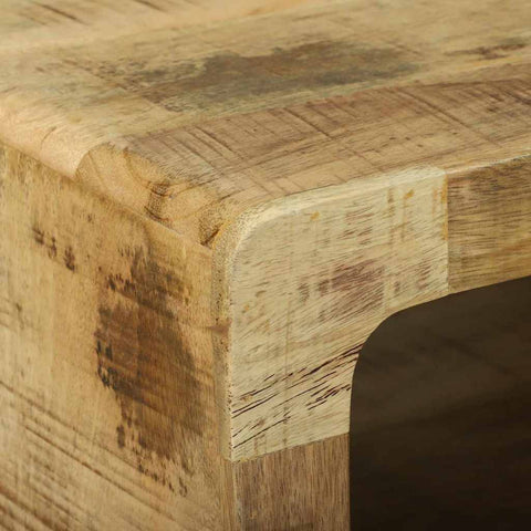 vidaXL Coffee Table Brown 50 x 50 x 35 cm Solid rough mango wood