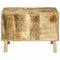 vidaXL Coffee Table Brown 50 x 50 x 35 cm Solid rough mango wood