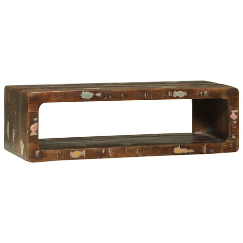 vidaXL TV Cabinet with Shelf Multicolour Solid Reclaim wood