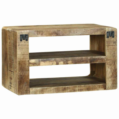 vidaXL TV Cabinet with Shelf Brown 60 x 32 x 36 cm Solid Mango wood