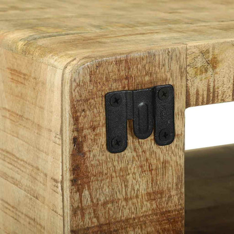 vidaXL TV Cabinet with Shelf Brown 80 x 32 x 36 cm Solid Mango wood