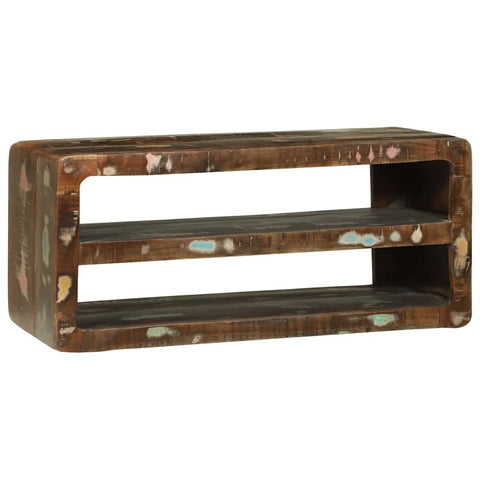 vidaXL TV Cabinet Multicolour 80 x 32 x 36 cm Solid Reclaim wood