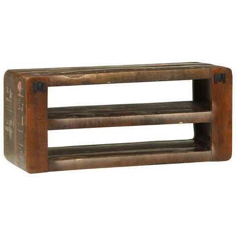 vidaXL TV Cabinet Multicolour 80 x 32 x 36 cm Solid Reclaim wood