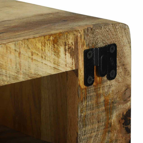 vidaXL TV Cabinet with Shelf Brown 100 x 32 x 36 cm Solid Mango wood